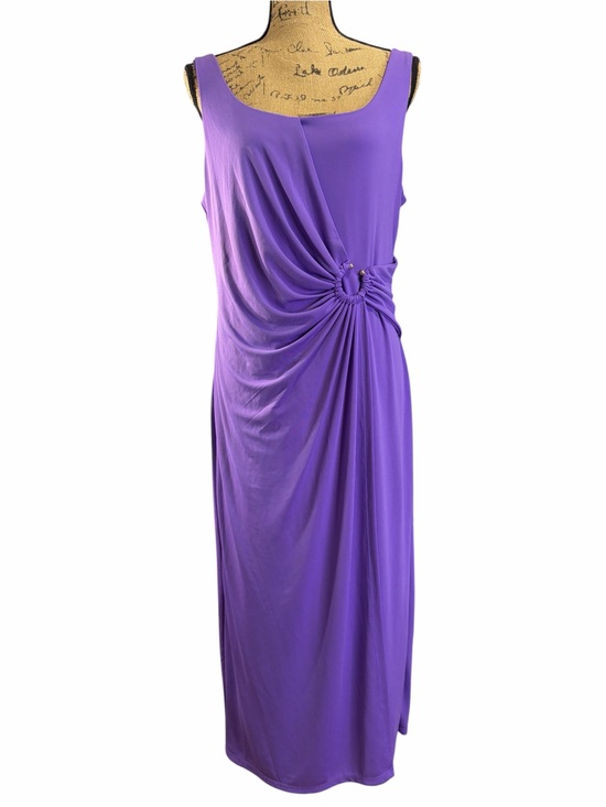 Anne Klein Dresses & Skirts - Anne Klein Passion Purple Sleeveless Side-Ruched Maxi Dress. NWT. Size large